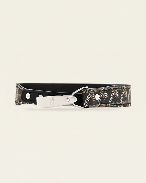 Chevron Dog Leash in black & tan