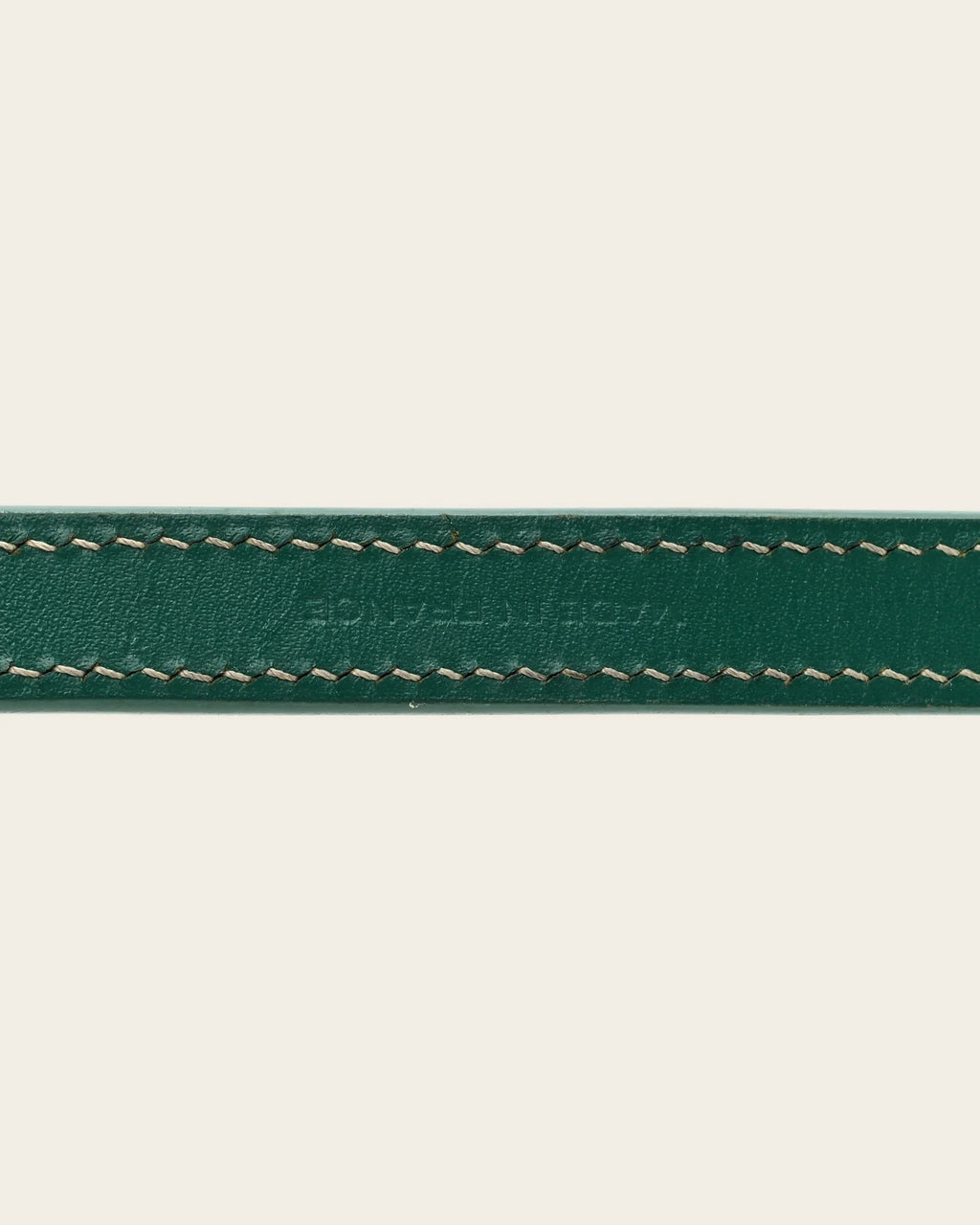 Chevron Dog Leash in green, detail