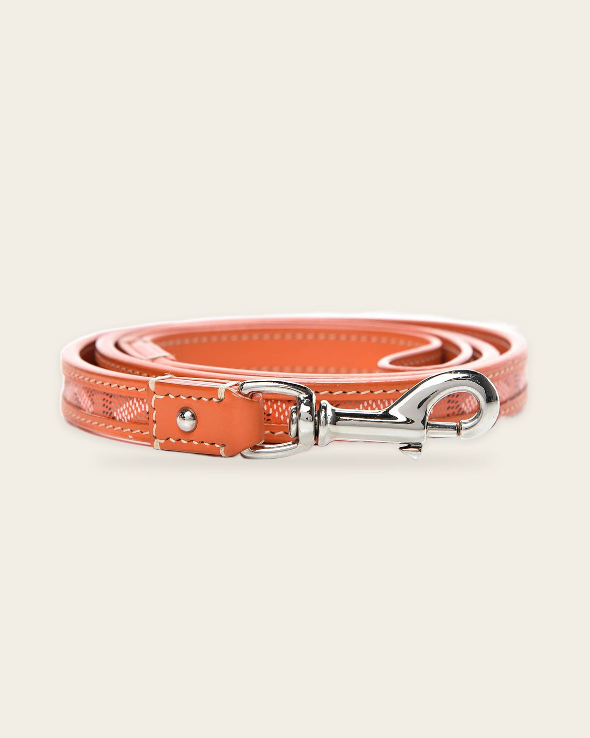 Chevron Dog Leash in orange
