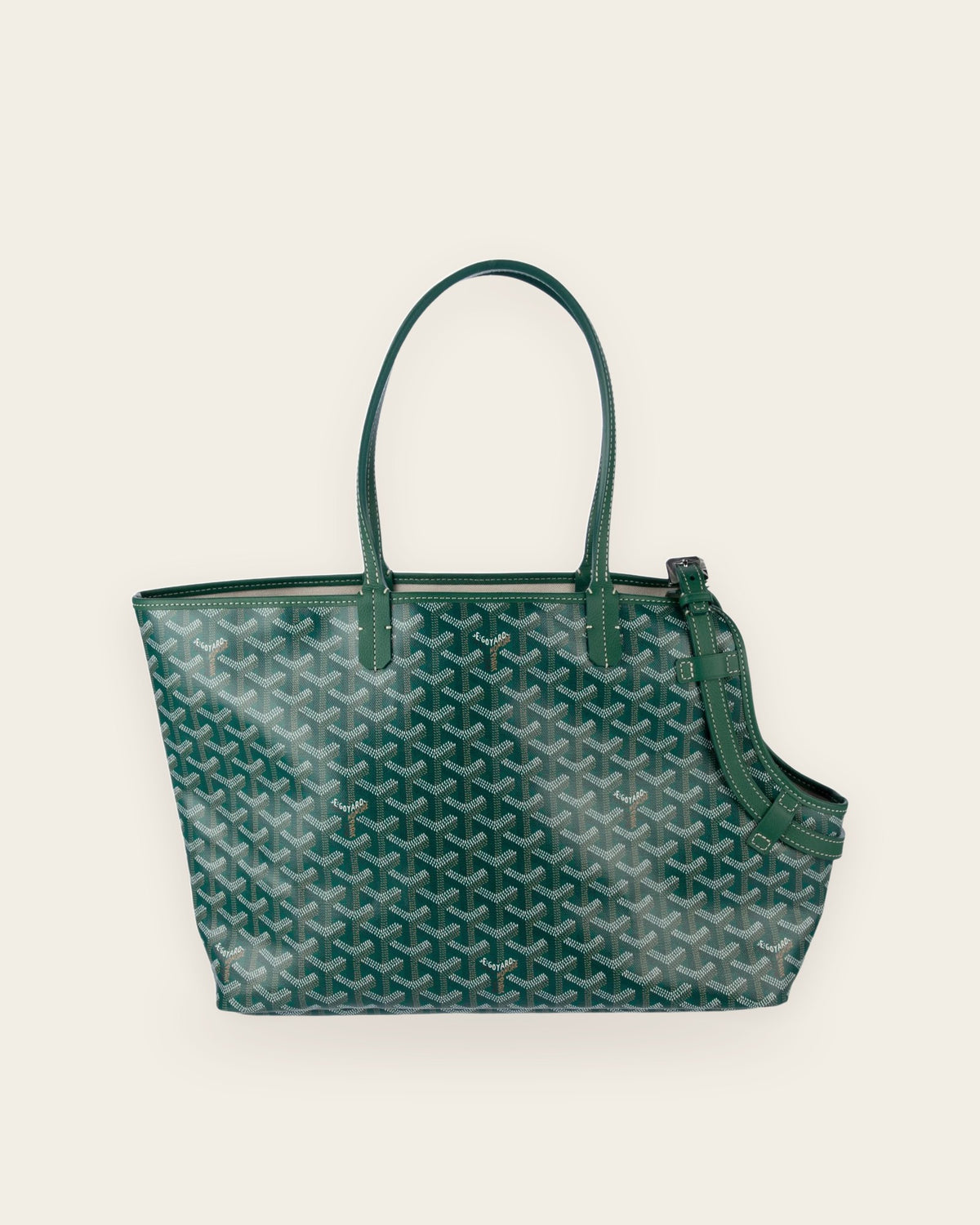 Chien Gris Pet Carrier in green