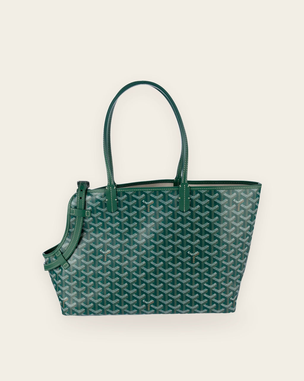 Chien Gris Pet Carrier in green, alternate view