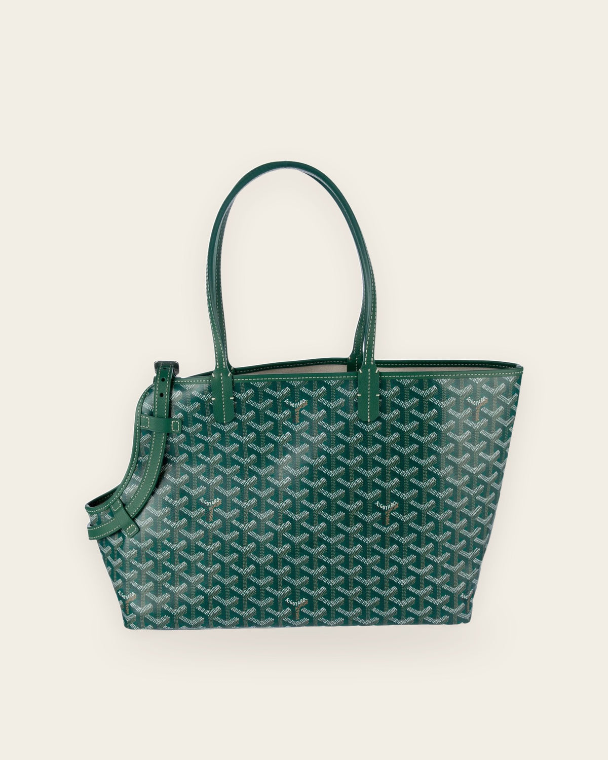 Chien Gris Pet Carrier in green, alternate view