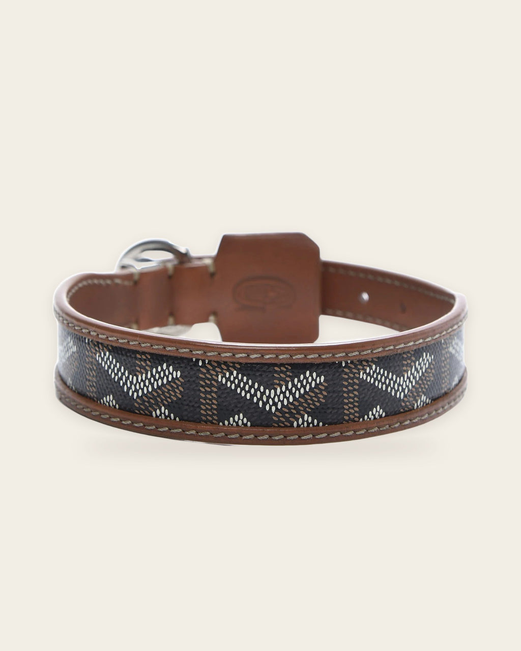 Edmond Collar in black & tan, alternate view