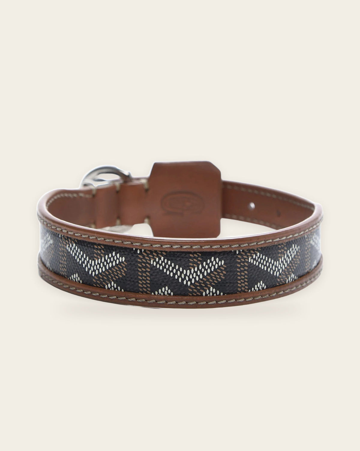 Edmond Collar in black & tan, alternate view