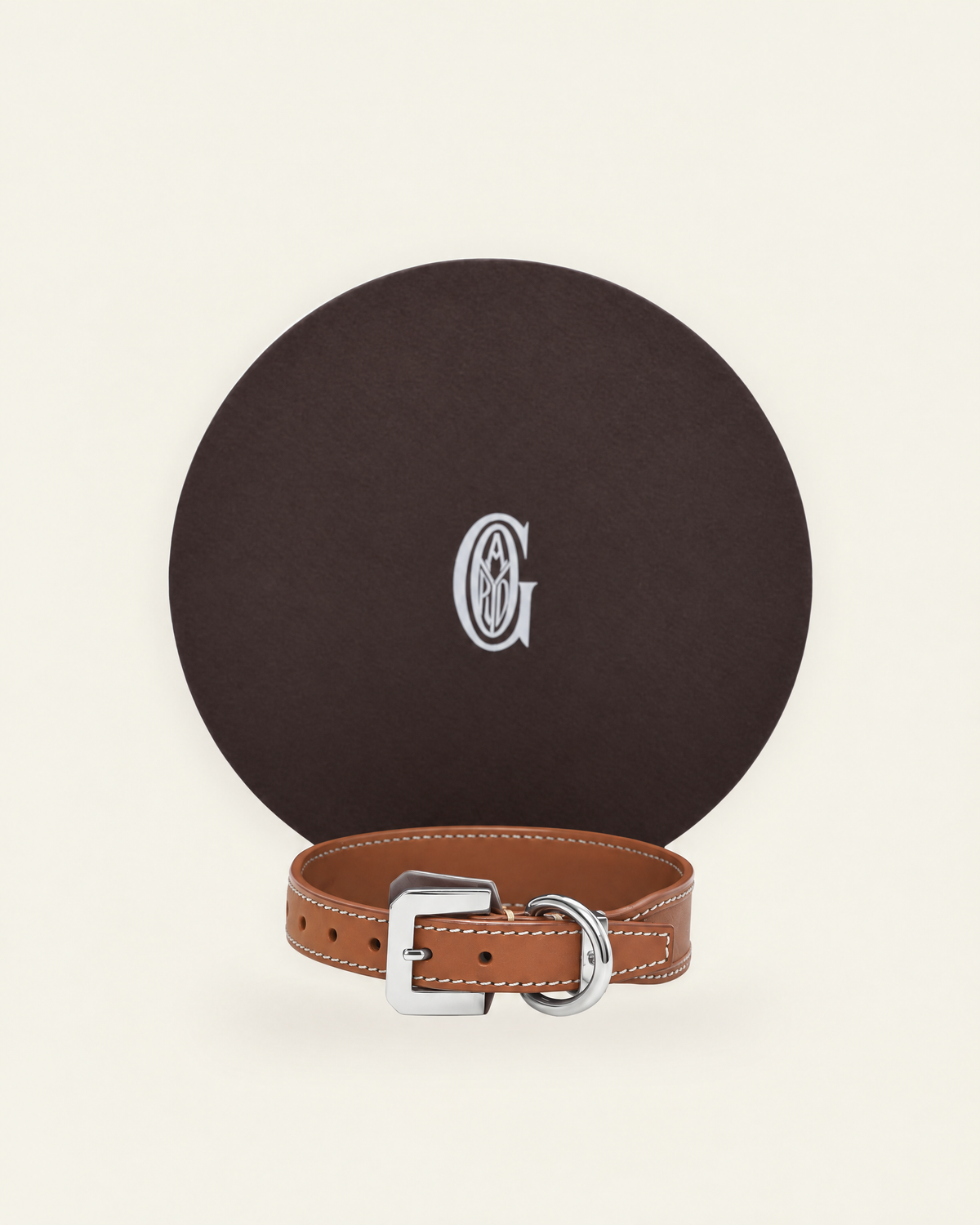 Edmond Collar in black & tan, alternate view