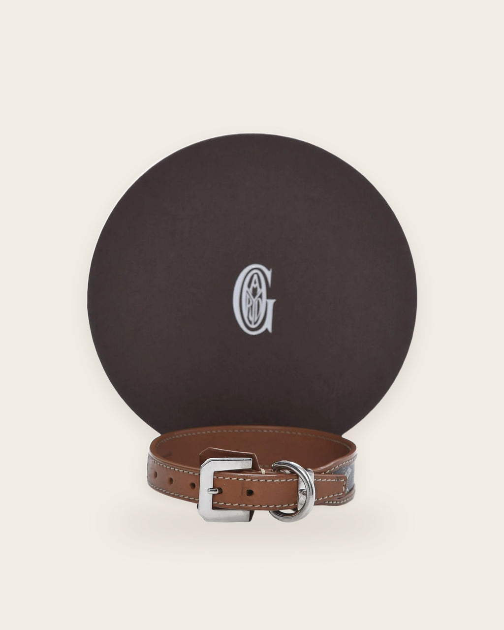 Edmond Collar in black & tan, alternate view