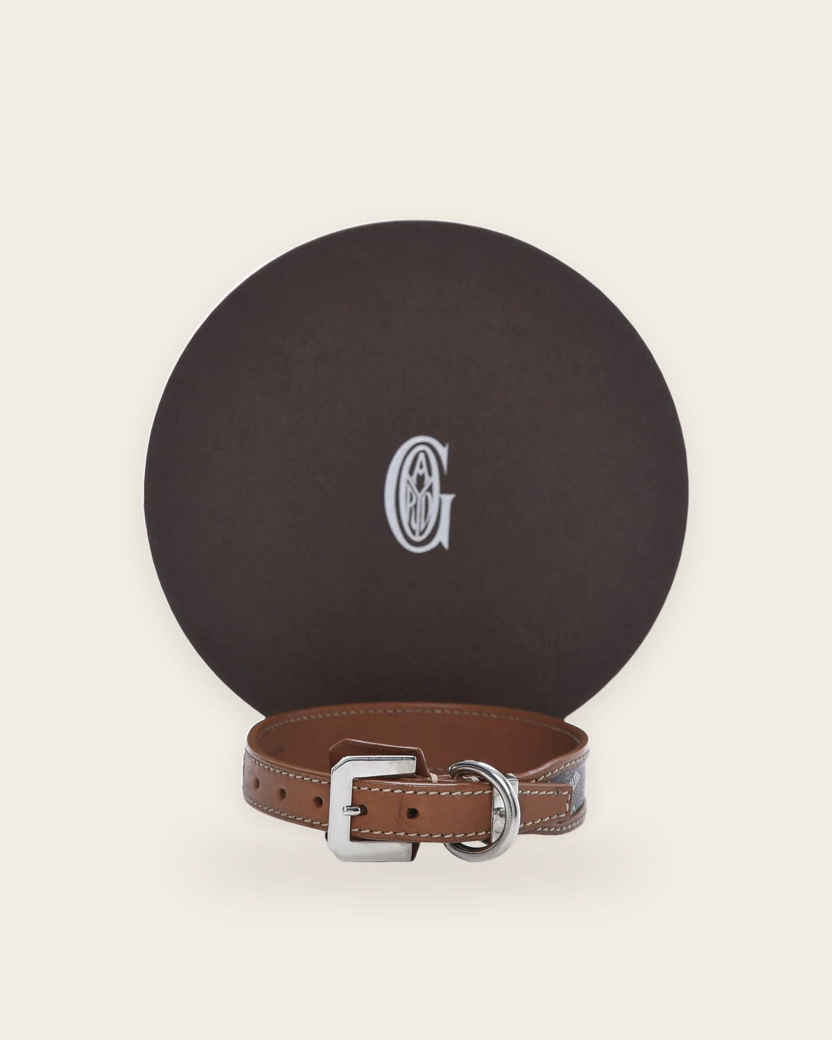 Edmond Collar in black & tan, alternate view