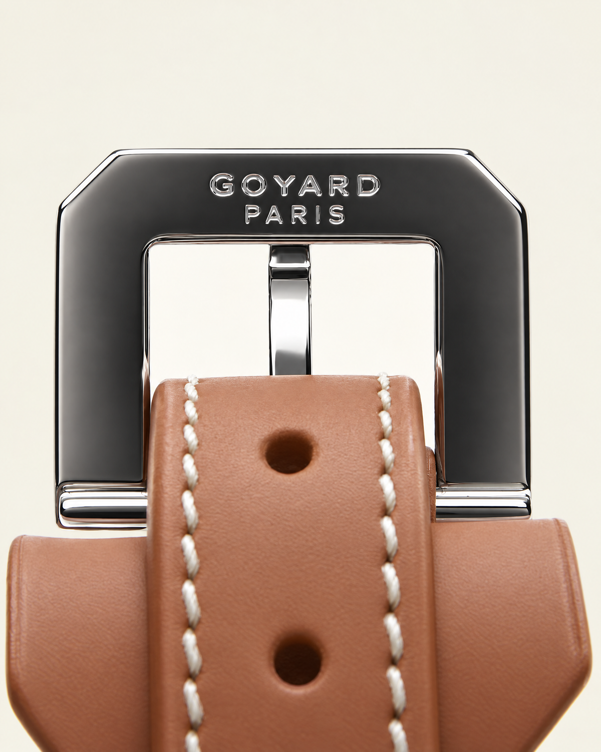 Edmond Collar in black & tan, detail