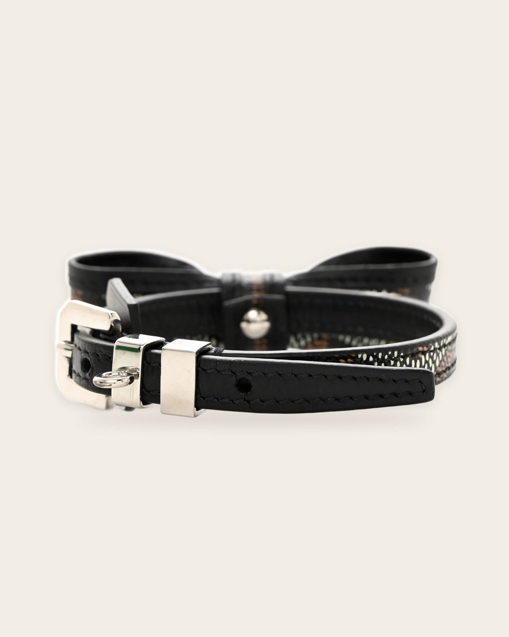Oscar Collar in black & tan, alternate view