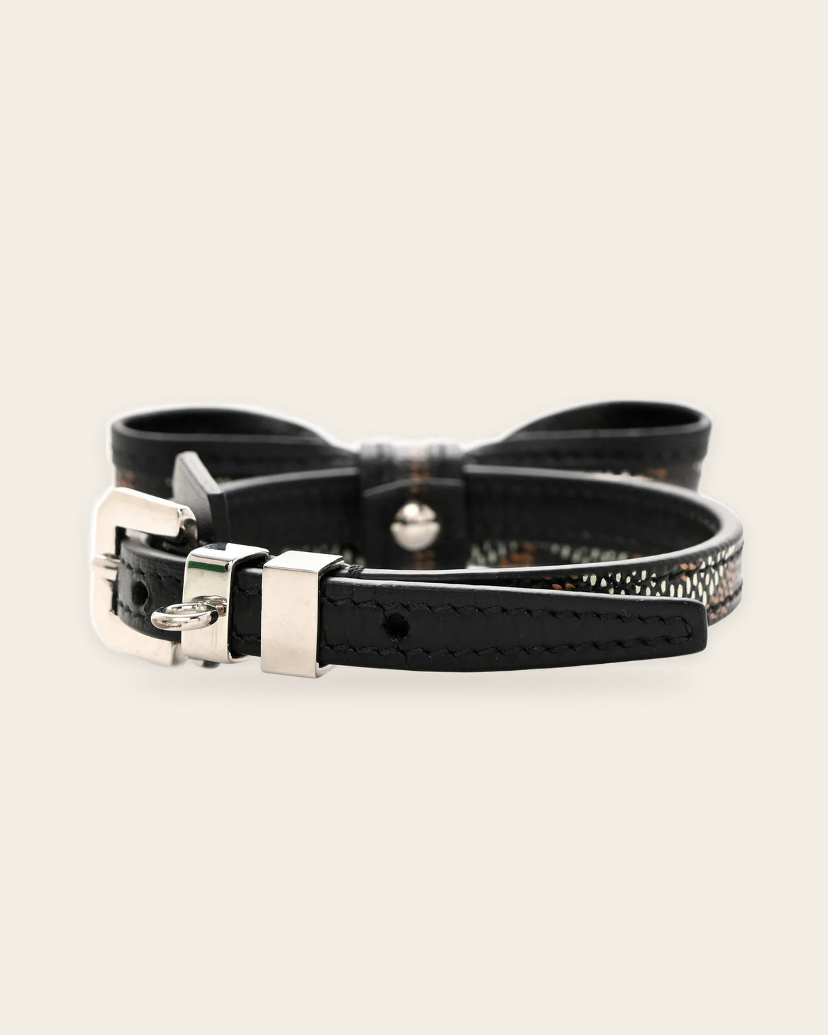 Oscar Collar in black & tan, alternate view