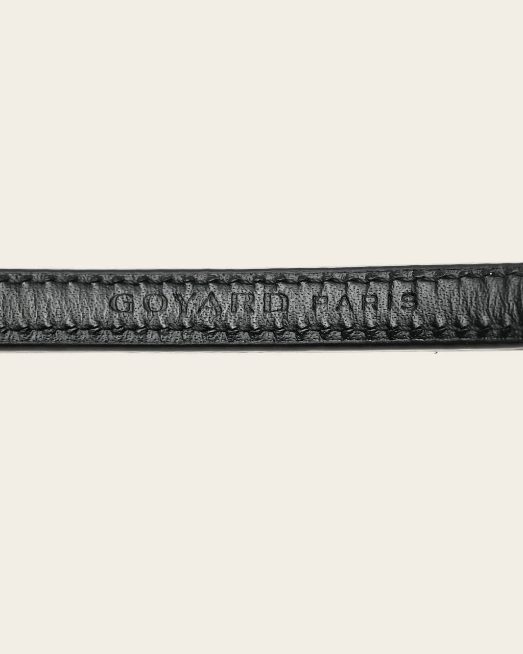 Oscar Collar in black & tan, detail