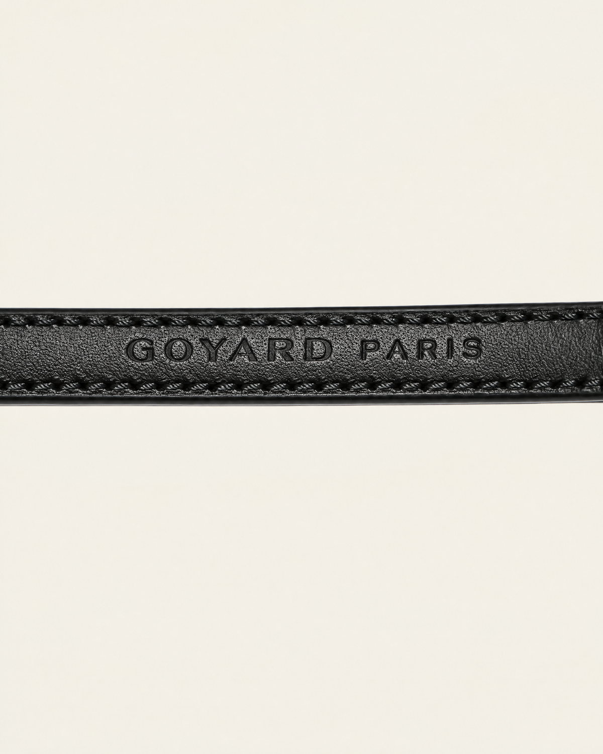 Oscar Collar in black & tan, detail