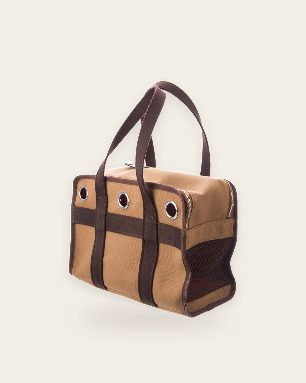 Carrying Bag for Dogs II in tan, alternate view